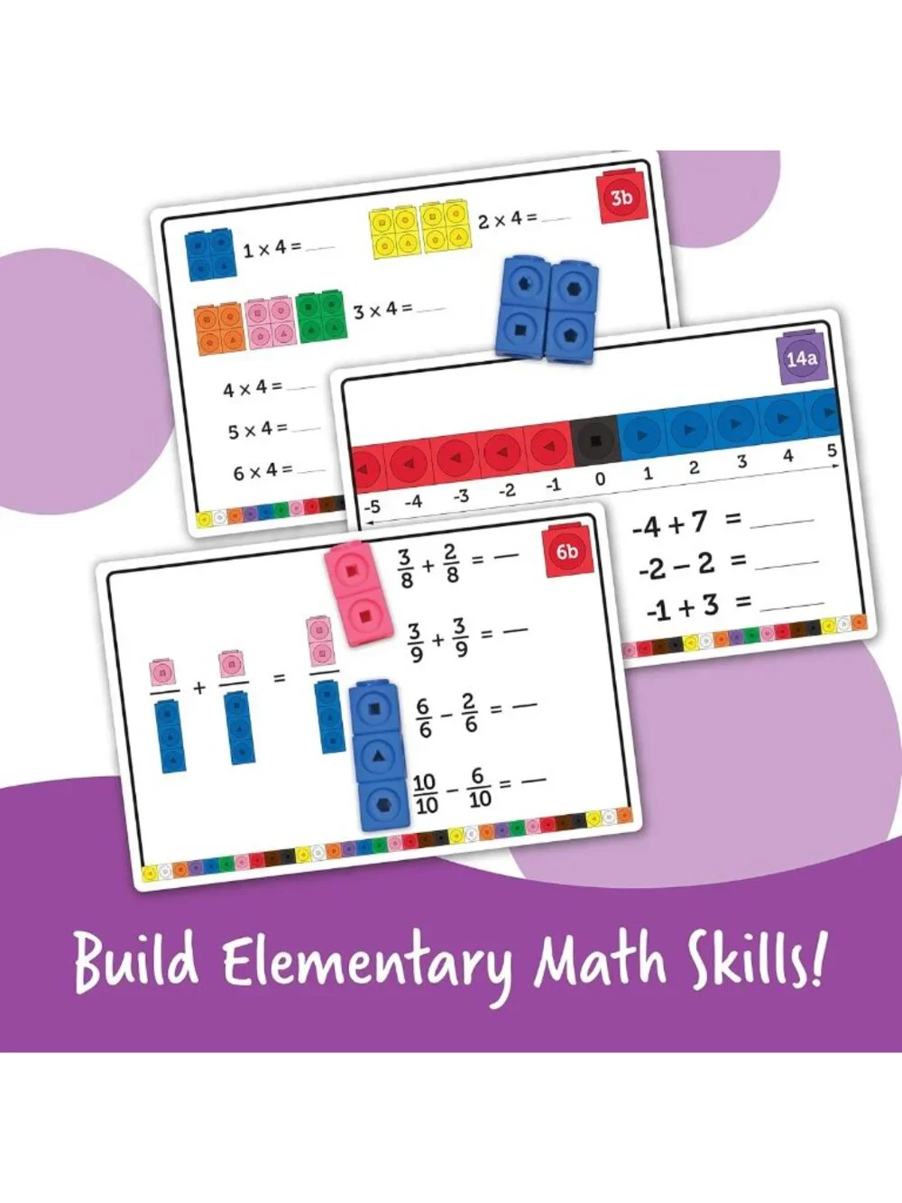 MathLink Cubes Activity Set - Educational Math Manipulatives for 1st Grade